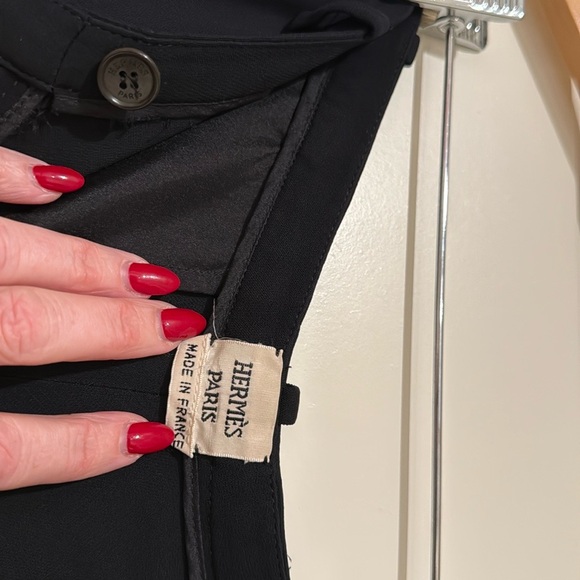 Hermes Black Flow-y Trousers Size 40 (US Size 8) - Picture 3 of 11
